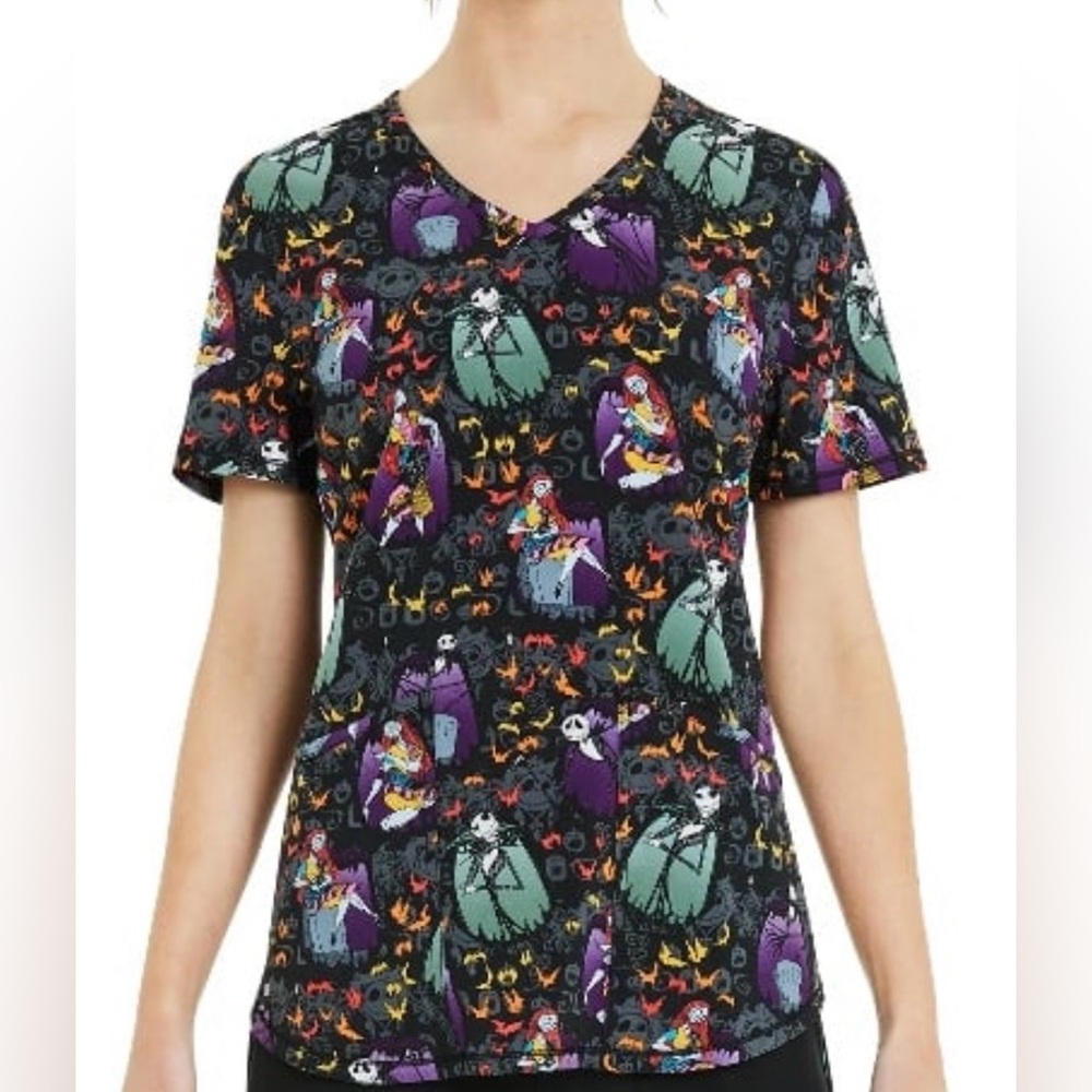 The Nightmare Before Christmas Scrub Top